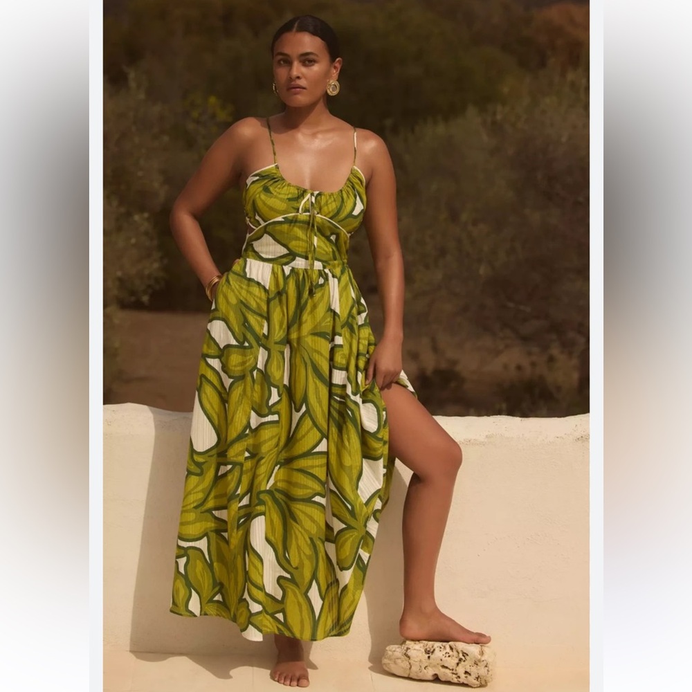 ANTHROPOLOGIE 100% COTTON MIDI DRESS